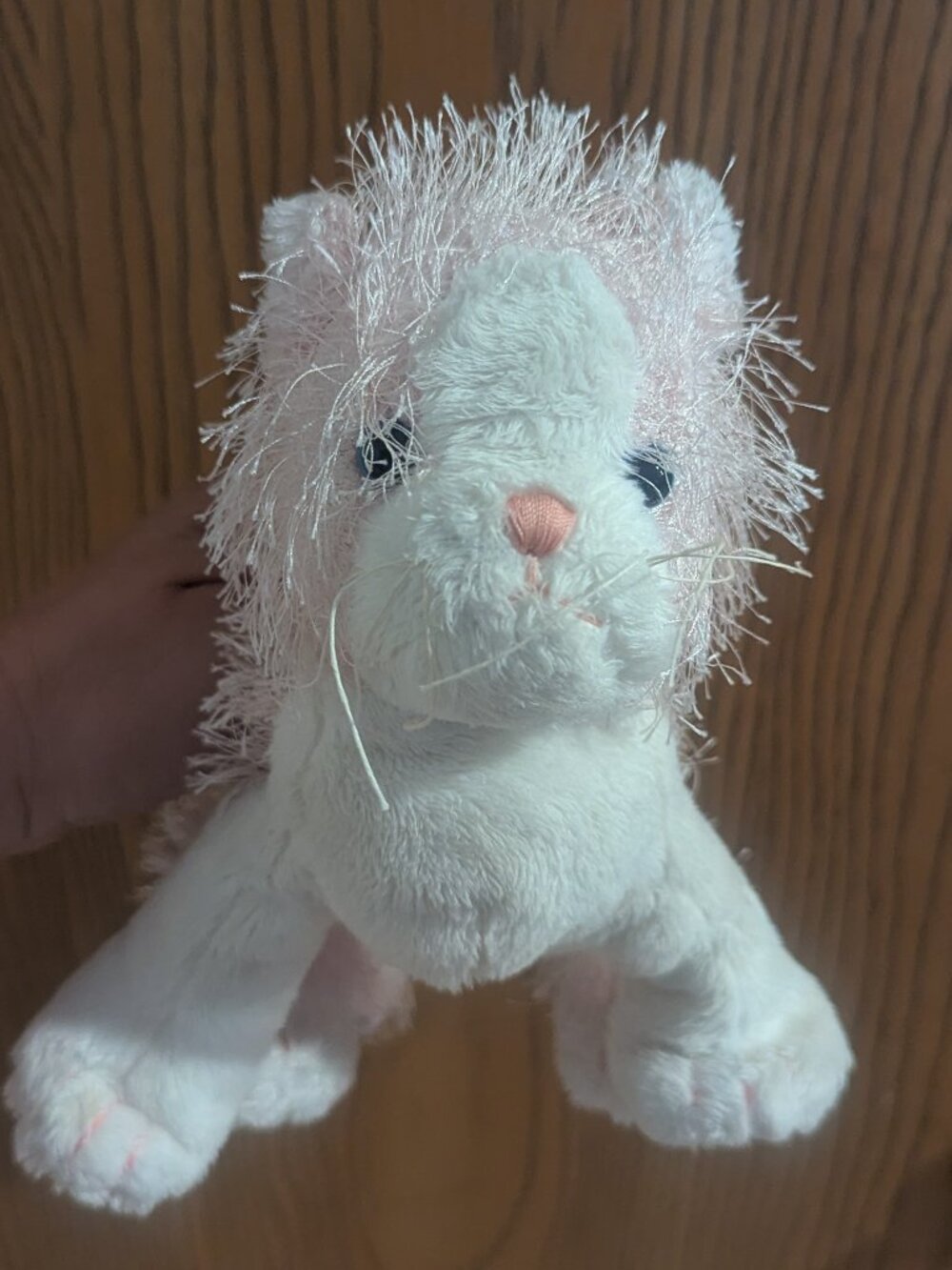 Ganz Webkinz Pink & White Cat Plush Stuffed Animal Collectible Toy Retired